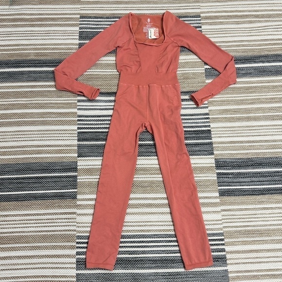 Free People Good Karma‎ Long Sleeve Autumn Leaves Onsies XS/S Women - Picture 3 of 16